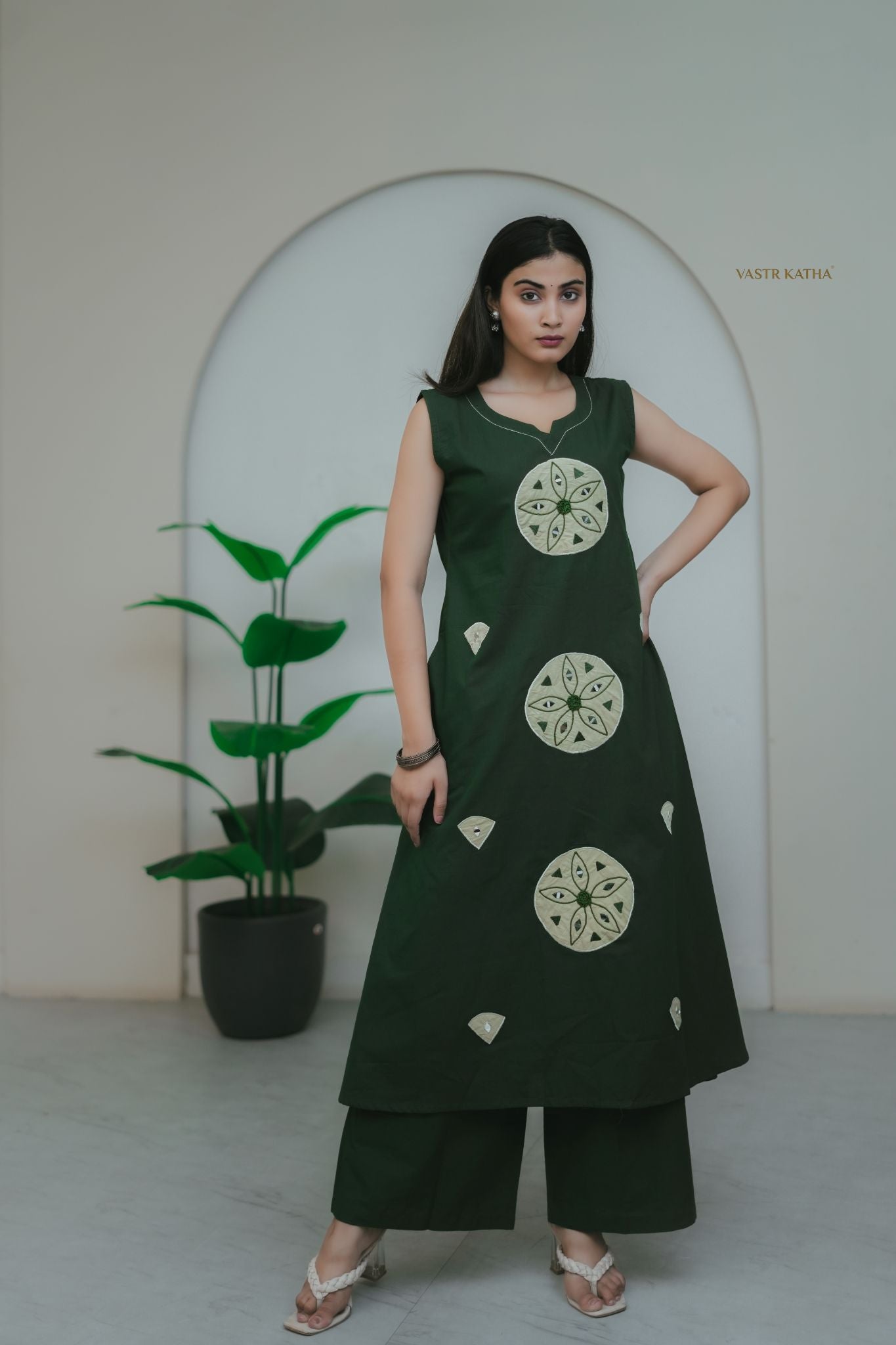 Forest Green Mandala Co-ord Set