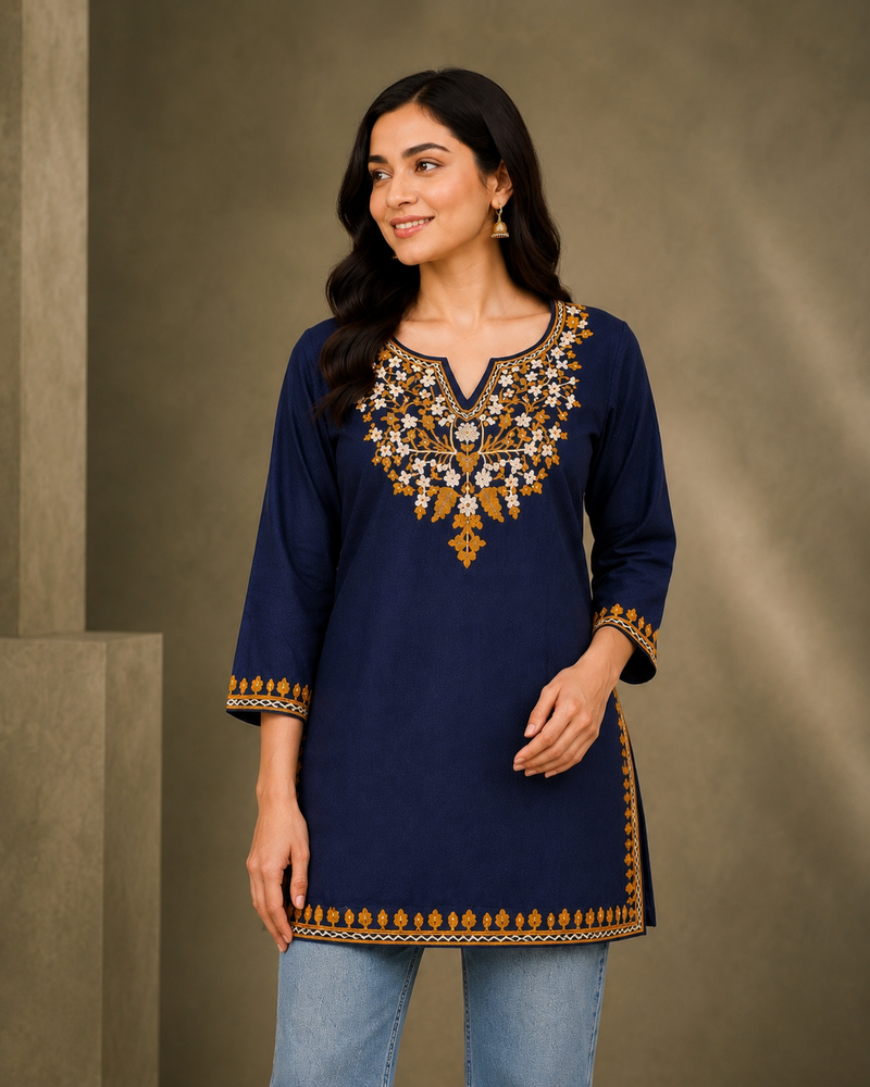 Neelambara Embroidered Kurti