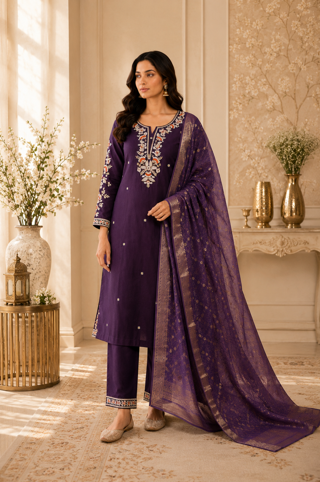 Jamuni Gulnaar 3 Piece Suit Set