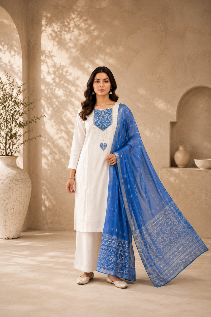 Chandrika Neelvastra 3 Piece Suit Set
