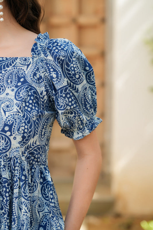 💙 Blue Paisley Print Co-Ord Set