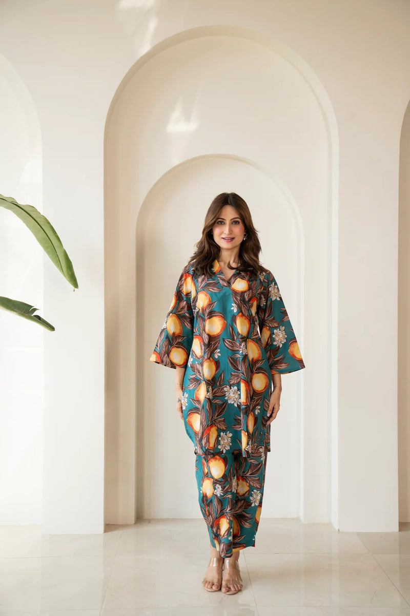 Emerald Citrus Co-ord Set
