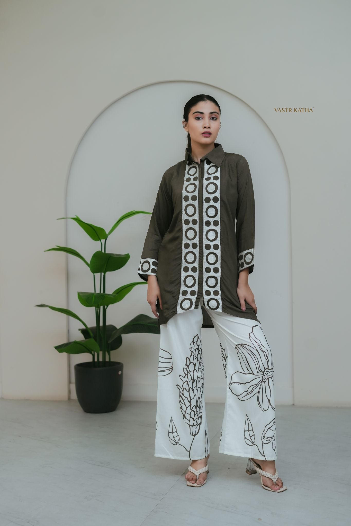 Olive Graphic Co-ord Set
