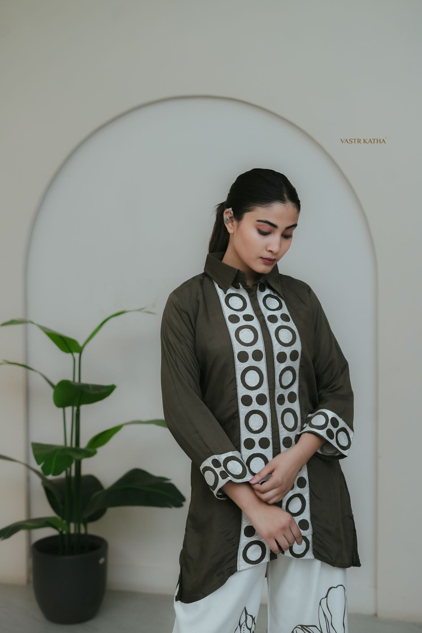 Olive Graphic Co-ord Set