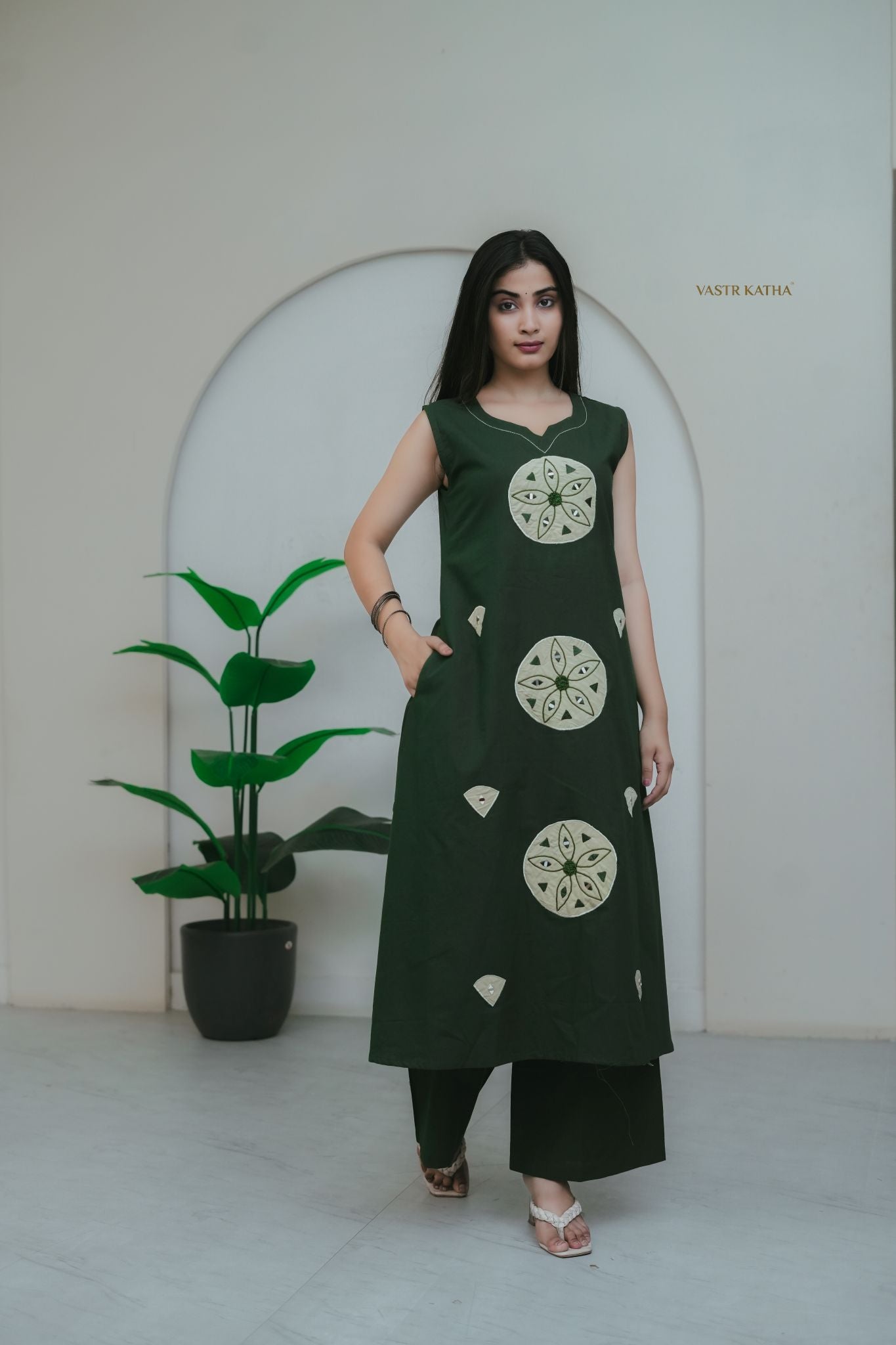 Forest Green Mandala Co-ord Set