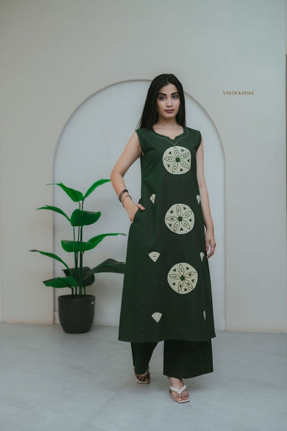 Forest Green Mandala Co-ord Set