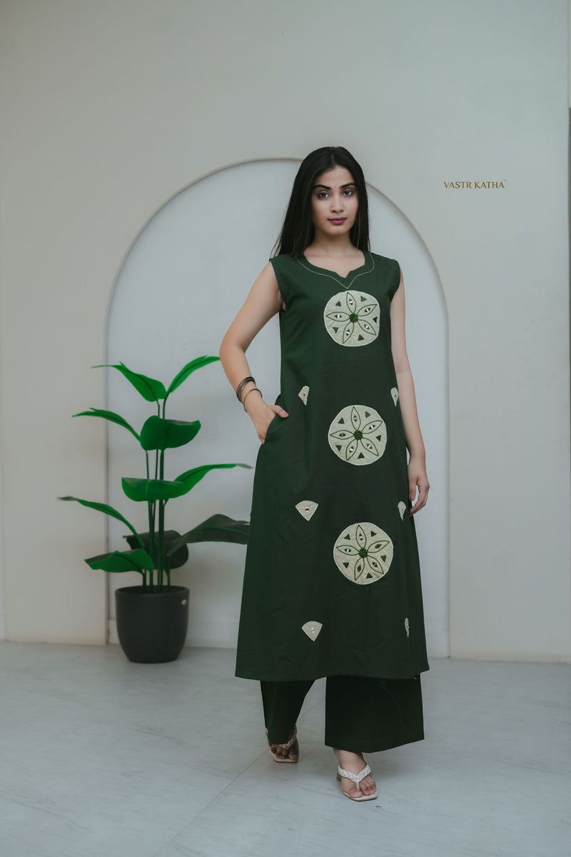 Forest Green Mandala Co-ord Set