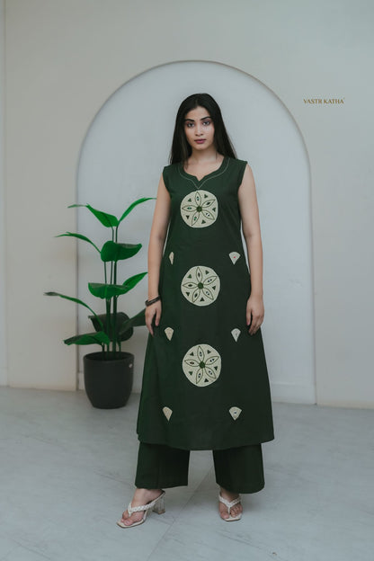 Forest Green Mandala Co-ord Set