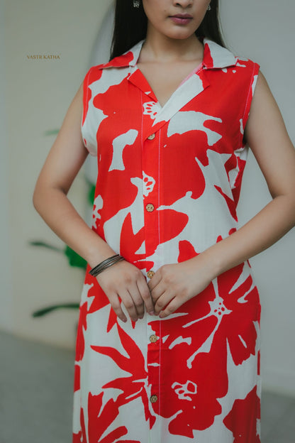 Vermilion Floral Co-ord Set